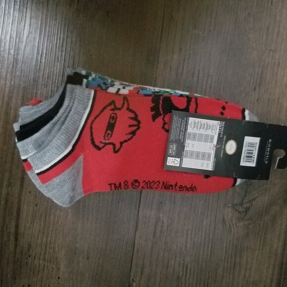 Nintendo Super Mario 5 pack ankle socks - Picture 7 of 9